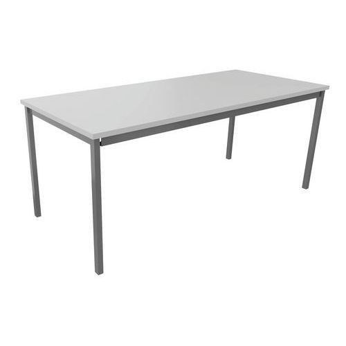 TABLE DE RÉUNION TREFF 180 X 80 GRIS CLAIR / ALU