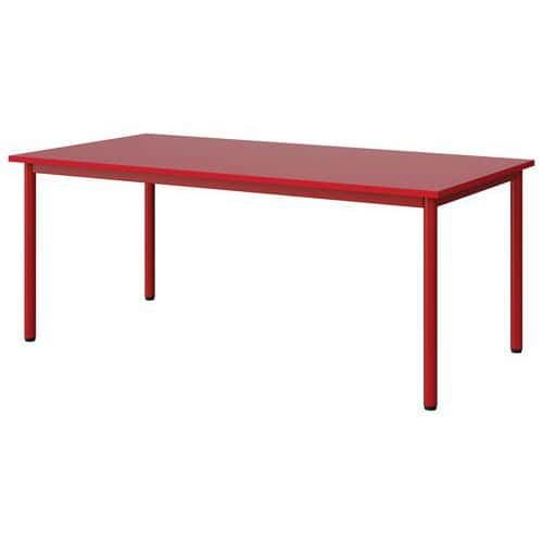 TABLE MALIBU 160X80 T4 4P STRA ABS ROUGE U321/ROUGE 3020