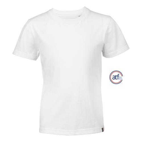 TEE-SHIRT PERSONNALISABLE COL ROND ENFANT EN COTON BLANC