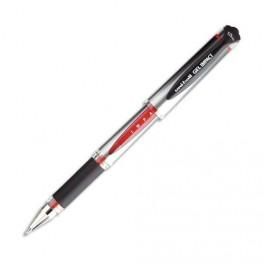 UNIBALL STYLO À BILLE POINTE LARGE ENCRE GEL ROUGE CORPS AVEC GRIP +CAPUCHON UNI BALL SIGNO BROAD
