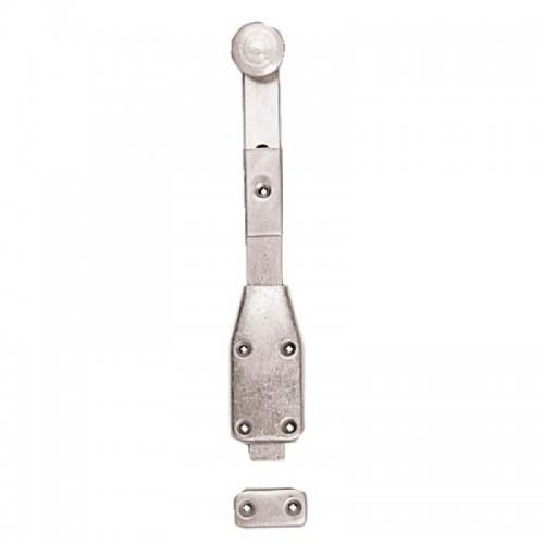 VERROU EN APPLIQUE - À COULISSE - CHROMÉ - LONGUEUR 220 MM BRICOZOR