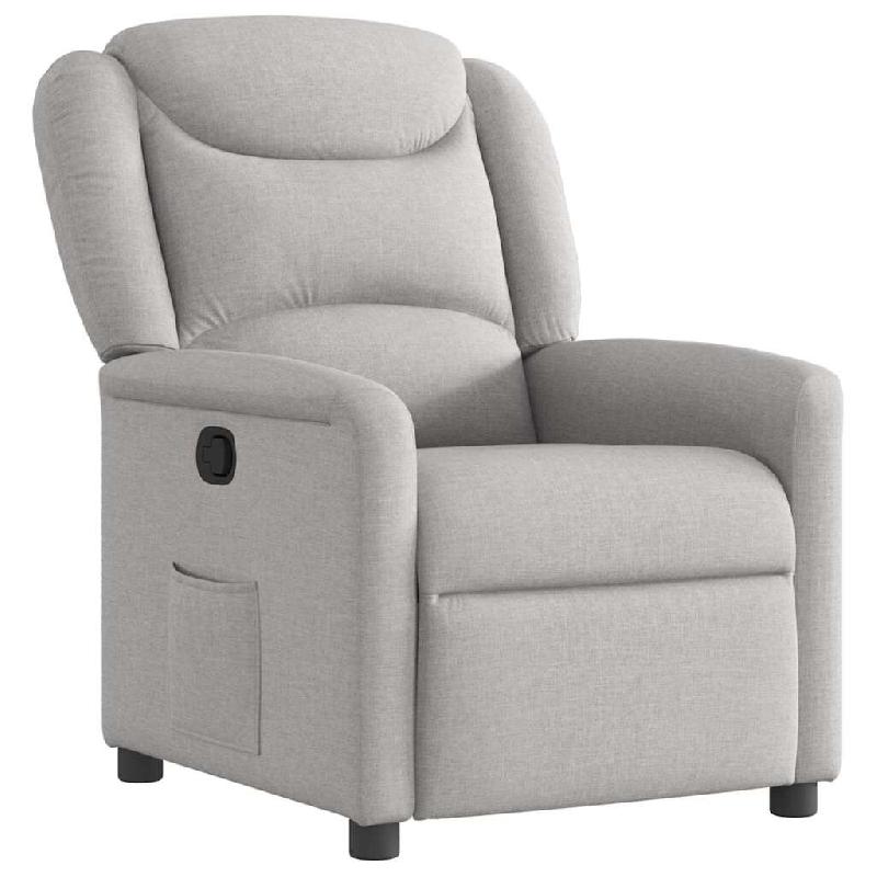 VidaXL Fauteuil inclinable gris nuage tissu Modèle Quervoriax - 4015605_0