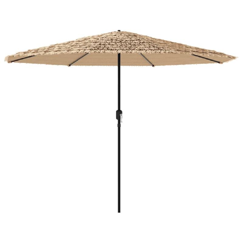 VidaXL Parasol de jardin avec mât en acier marron 324x324x247 cm Modèle Helios Panorama Luna Plus - 4005109_0