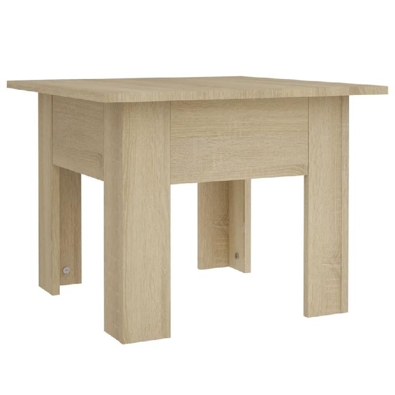 VidaXL Table basse chêne sonoma 55x55x42 cm bois d'ingénierie Modèle Imperial Prestige - 810238_0
