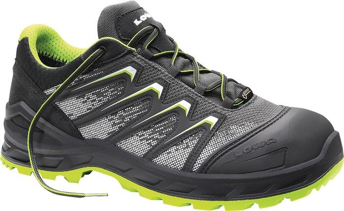 Chaussure de sécurité basse Larrox Work GTX grey Lo - gris/vert taille 44 - S3 CI/HI/HRO/SRC EN ISO 20345 - Textile hydrophobe - LOWA_0