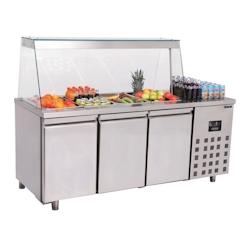CombiSteel Saladette 3 portes 4x bacs 1/1GN - COM-7489.5155_0