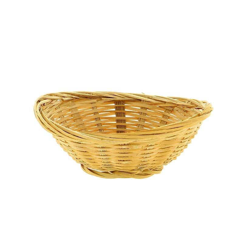 Corbeille à pain bambou Chine ovale 15x12x4.5cm Lot de 6 -_0