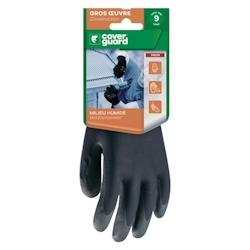 Coverguard - Gants manutention en nylon paume enduite PVC EUROLITE 6640 noir (Pack de 5) Noir Taille 10 - noir 3435240066405_0
