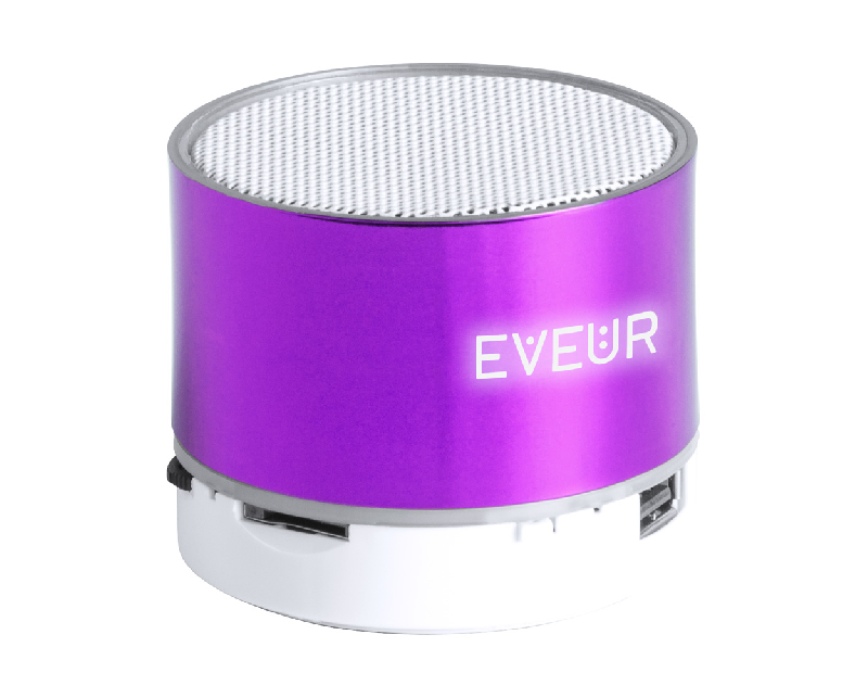 Enceinte Bluetooth - boîtier plastique - LED gravure lumineuse - mains libres, radio et micro SD_0