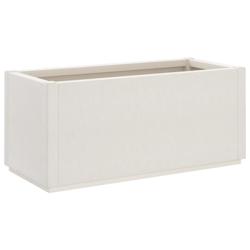 Helloshop26 - Jardinière bac lit surélevé plantes fleurs terrasse jardin 80 x 36 x 35 cm PP blanc 02_0037867 - 3000217638147_0
