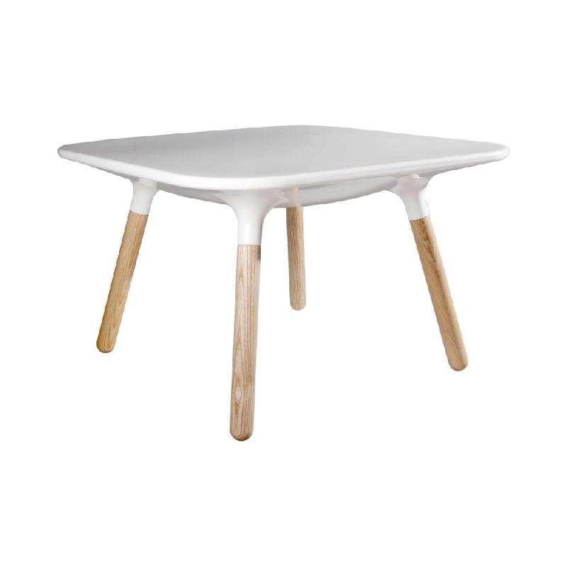 Marguerite - Table basse en résine et bois - Stamp_0