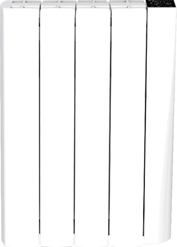 RADIATEUR ÉLECTRIQUE 1000W CONNECTÉ À INERTIE EN PIERRE NATURELLE HEATZY INEA BLANC - THERMOSTAT LCD TACTILE - PILOTAGE À DISTANCE - 4 MODES_0