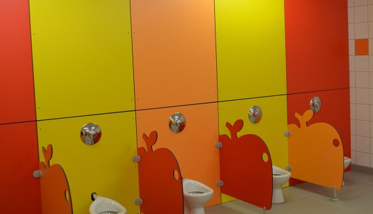 Cloison Séparatrice Urinoir Toilettes Publiques – 90 Cm Hauteur, Durable & Imperméable – Idéal Écoles, Hôtels, Centres Commerciaux