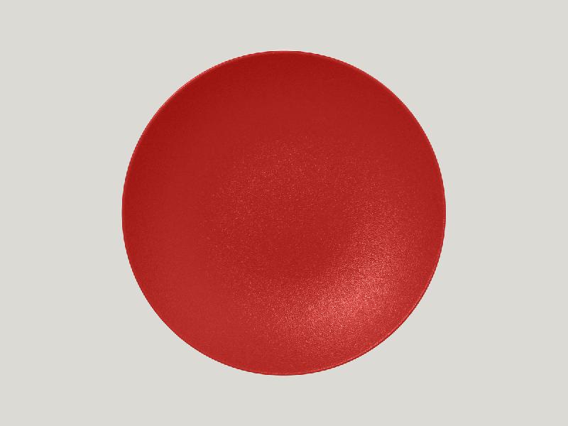 ASSIETTE CREUSE ROND ROUGE PORCELAINE Ø 26 CM NEO FUSION RAK