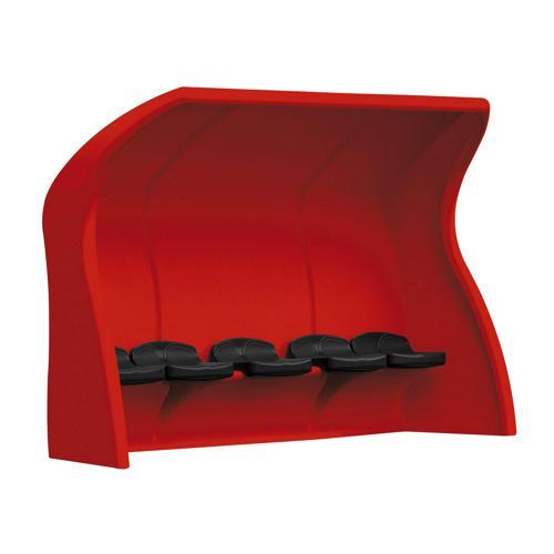 ABRI DE TOUCHE MONOBLOC ROUGE - ASSISE INDIVIDUELLE