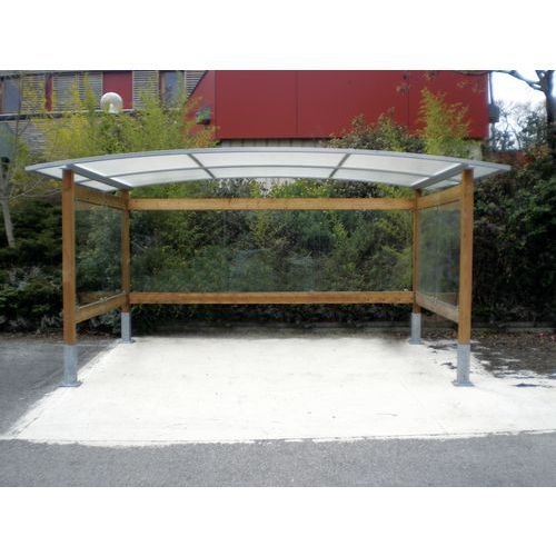 ABRI VÉLOS VIADÈNE BOIS 4 X 250 M - PIN NATUREL LASURÉ - ABRI PLUS