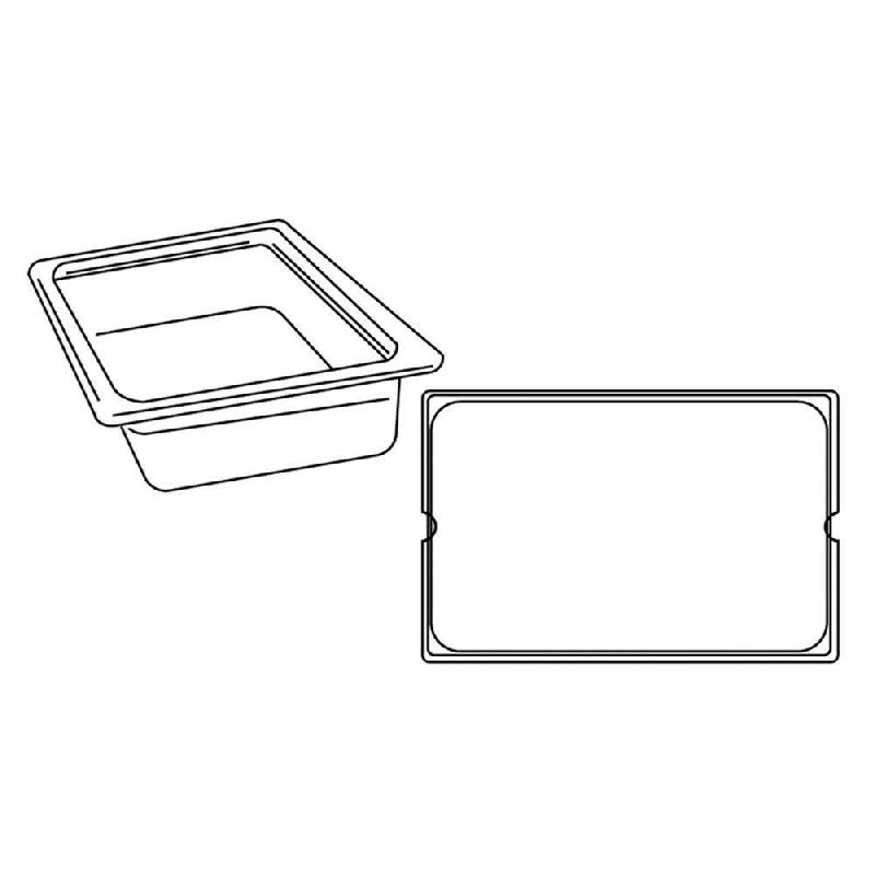 Bac gastronorme 1/1 7,7L 53x32,5x6cm inox_0