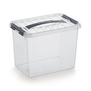BAC PLASTIQUE DE RANGEMENT TRANSPARENT 32 L
