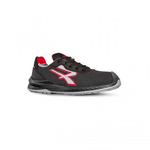 BASKETS DE SÉCURITÉ BASSES - LISBONA - S3 CI SRC ESD - NOIR ET ROUGE - T43 UPOWER