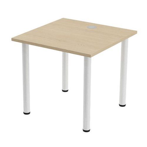 BUREAU TUBO 80 X 80 CM CHÊNE BLANC - MBA