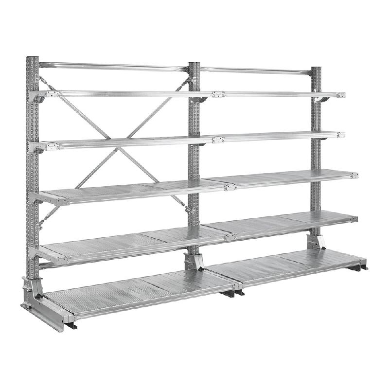 Cantilever léger avec tablettes Double face Longueur 3000 mm CANTISTAR_0