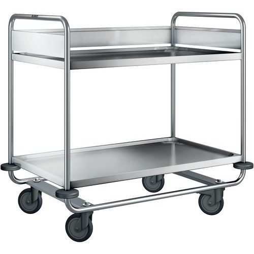 CHARIOT DE DÉBARRASSAGE ARW 10 X 6-2 AVEC ROUES EN PLASTIQUE - BLANCO