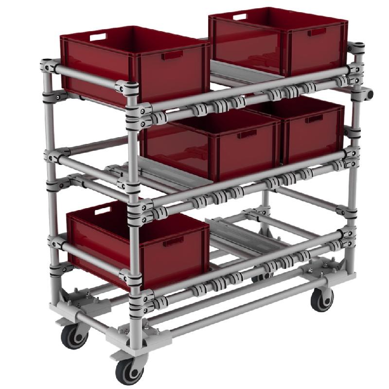 Chariot manutention à boites_0