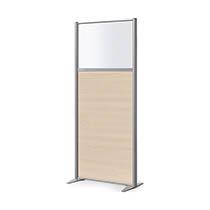 CLOISON SEMI-VITRÉE KL BOIS L 81, H 180 CM CHÊNE CLAIR