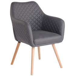 CLP chaise de salle à manger Gent Similicuir Gris - 311607_0