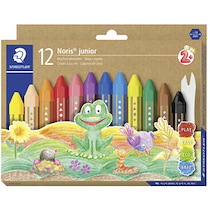 CRAIE À LA CIRE NORIS JUNIOR, ÉTUI CARTON DE 18 - LOT DE 3
