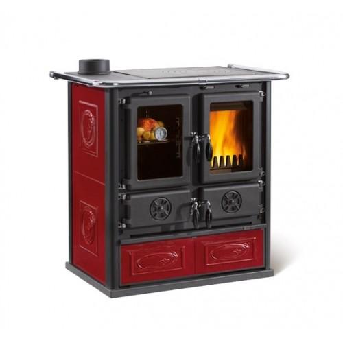 CUISINIÈRE À BOIS - 7,9 KW - BORDEAUX - ROSETTA SX 5.0 CERAMICA LIBERTY LA NORDICA EXTRAFLAME