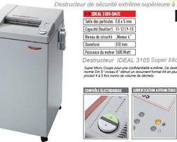 Destructeur de document ideal 3105 smc_0