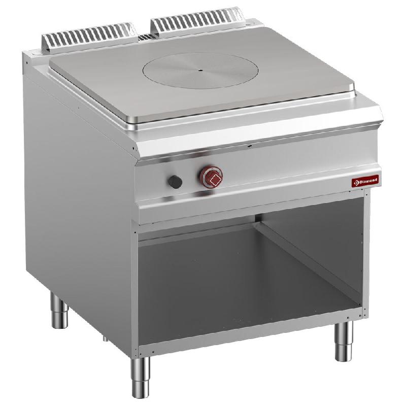 Diamond - Fourneau taque coup de feu gaz, armoire ouverte - réf. G9/TA8-N - gris inox AKS-G9/TA8-N_0