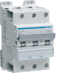 DISJONCTEUR 3P 6/10KA COURBE C 20A 3 MODULES HAGER NGT320