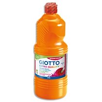 GOUACHE GIOTTO FLACON 1L COLORIS ORANGE - LOT DE 2