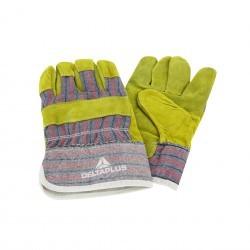 Gants docker en cuir croûte de bovin renforcé - Forme américaine - Normes EN 420 et EN 388_0