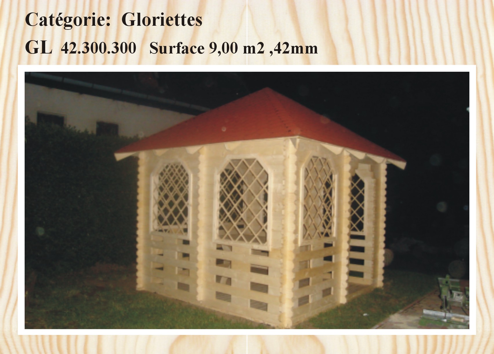 Gloriette en bois 9 m2_0