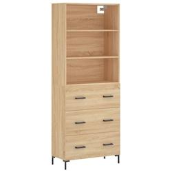 Helloshop26 - Buffet bahut commode armoire meuble de rangement organisateur cuisine salle de séjour salon haut sonoma 69,5 x 34 x 02_0034186 - 300021_0