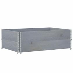 Helloshop26 - Jardinière bac lit surélevé plantes fleurs terrasse jardin 120 x 80 cm bois massif de pin gris 02_0037407 - 3000217773244_0