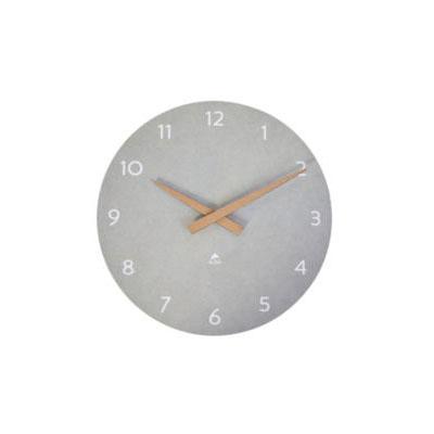 HORLOGE MURALE ALBA HORMILENA EN BOIS - DIAMETRE 30 CM - GRIS