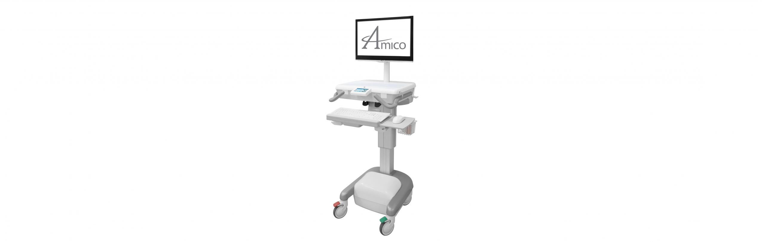 Hummingbird LCD/All-in-One - Chariot informatique alimenté Amico - Dimensions réglables et batterie LiFePo4/SLA_0