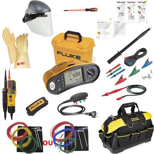 KIT CONTRÔLEUR FLUKE 1663 + KIT EPI, VAT, PERCHETTE TÉLESCOPIQUE ET SACOCHE, CONFORME