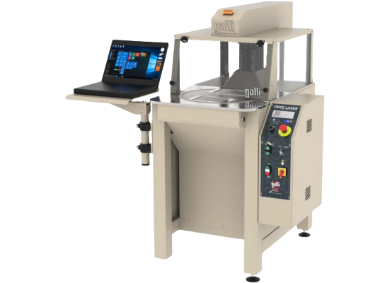 Laser de marquage / découpe – Modèle DEKO LASER - Galli - 40W à 200W - Pour ceintures et bandes en cuir_0