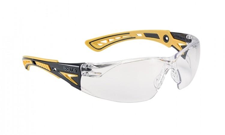 LUNETTES DE PROTECTION RUSH+ - BOLLÉ SAFETY  - JAUNE - LOT DE 2