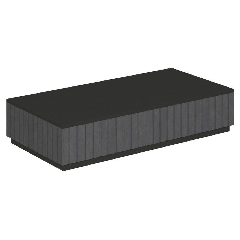 Podium pour mannequins Vertigo T03 MDF noir et noir 120x60x25cm_0