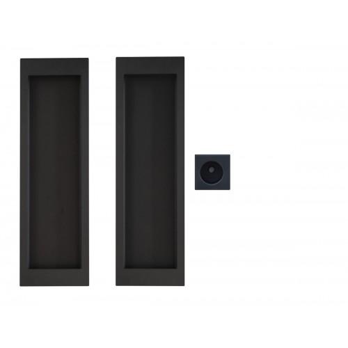 POIGNÉES CUVETTES PORTE À GALANDAGE - RECTANGULAIRES - SÉRIE EPDQ2 0S - NOIR KARCHER DESIGN