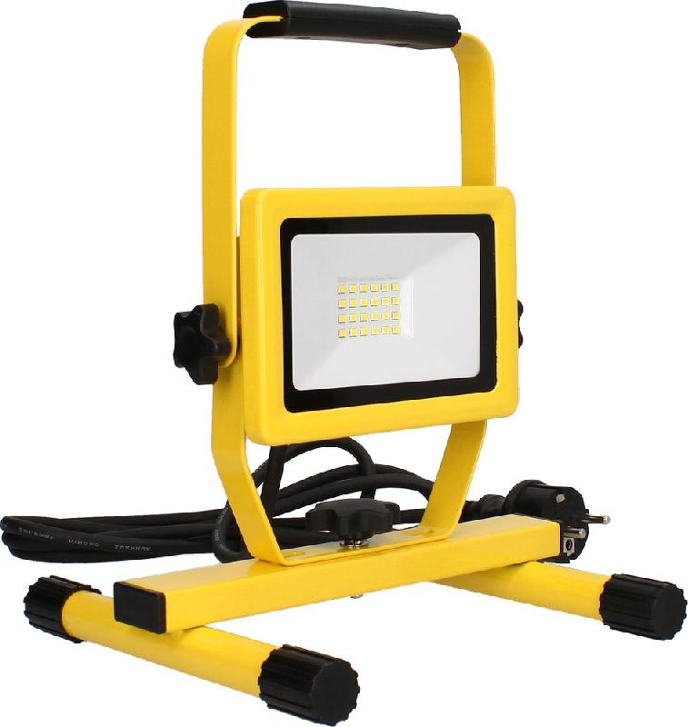 Projecteur de chantier LED à poser - 20W - 1600 lumens - IP65 pour intérieur et extérieur_0