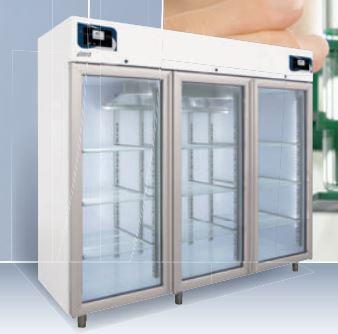 Réfrigérateur médical et pour pharmacie MPRR 2100 - 8 modèles disponibles - Capacité jusqu'à 2100 litres - Portes vitrées triple cristal_0