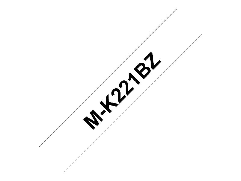 RUBAN SÉRIE M 9MMX8M NOIR/BLANC MK221BZ POUR PT90 - LOT DE 2