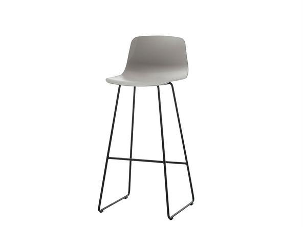Lot de 2 chaises hautes avec repose-pieds et coque polypropylène_0